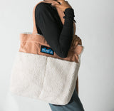 KAVU Tote it All 羊毛拼燈芯絨帆布包