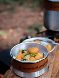 Sumbu Langit Ultralight Aluminium Bowl with Leatherband 超輕鋁碗連皮套