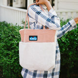 KAVU Tote it All 羊毛拼燈芯絨帆布包