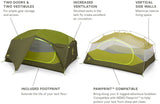Nemo Aurora 3P Tent with Footprint 三人帳篷連營底蓆