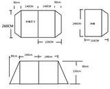 防水達人4人輕量隧道營帳篷