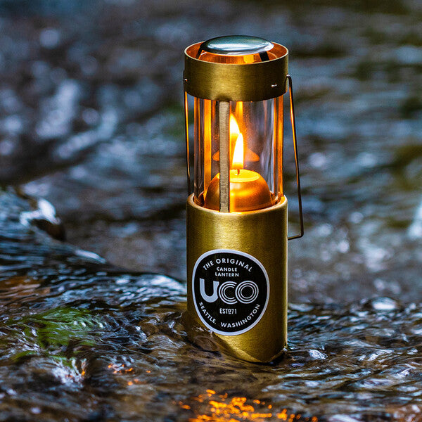 UCO Original Candle Lantern Brass Brass Candle Camp Lamp – 3Jack Store  山積露營小店