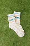 KAVU The Robot Socks 提花緩震足弓支撐短筒襪