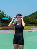 RNRN PULSE VIEW 全天候智能變色運動太陽眼鏡 (火烈鳥粉 Pink Flamingo) | 日夜兩用 防風防光智能感光 可調式鼻托 CE安全認證