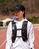 rnrn AIR FLOW CAP 專業透氣運動網帽 (黑/白) | 44g極致輕量・柔軟可摺疊帽簷・越野跑行山必備