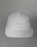 rnrn AIR FLOW CAP 專業透氣運動網帽 (黑/白) | 44g極致輕量・柔軟可摺疊帽簷・越野跑行山必備