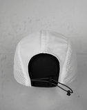 rnrn AIR FLOW CAP 專業透氣運動網帽 (黑/白) | 44g極致輕量・柔軟可摺疊帽簷・越野跑行山必備