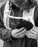 rnrn AIR FLOW CAP 專業透氣運動網帽 (黑/白) | 44g極致輕量・柔軟可摺疊帽簷・越野跑行山必備