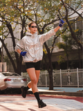 rnrn Rooftop Runner 專業輕量防風外套 (前衛銀 Silver) | 200g超輕幻彩・內建高領面罩・越野跑/夜跑必備