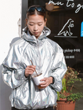 rnrn Rooftop Runner 專業輕量防風外套 (前衛銀 Silver) | 200g超輕幻彩・內建高領面罩・越野跑/夜跑必備