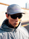 rnrn 專業輕量透氣運動網帽 (大LOGO款) | 5.5cm短帽簷設計・雷射透氣孔・越野跑行山必備