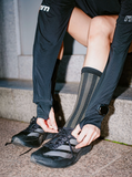 rnrn CLUB SOCKS 跑步中筒襪 | 復古人字紋 腳背透氣網眼 腳踝加壓