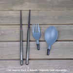 Montbell Spoon & Fork Set For Stuck in Nobashi Chopsticks 