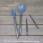Montbell Spoon & Fork Set For Stuck in Nobashi Chopsticks 