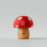 DOD fave kinoko lamp 木質蘑菇氣氛燈 DH2-009-RD | 3000K暖光 無段調光 Type-C充電