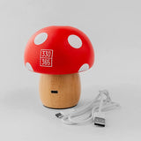 DOD fave kinoko lamp 木質蘑菇氣氛燈 DH2-009-RD | 3000K暖光 無段調光 Type-C充電