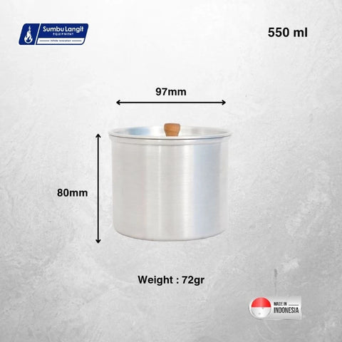 Sumbu Langit Ultralight Aluminium Pot 550 超輕鋁煲