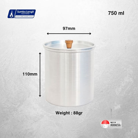 Sumbu Langit Ultralight Aluminium Pot 750 超輕鋁煲