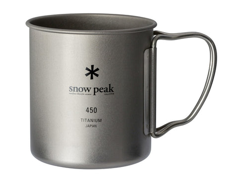 Snow Peak Titanium Single Wall 450ml Cup MG-143 單層鈦露營杯