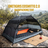 OneTigris Cosmitto Backpacking 自立型戶外帳篷(特別版灰藍色)