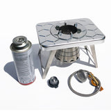 nCamp Lightweight Multipurpose Outdoor Camping Stove Set (Barbecue Stove/Fire Bench)